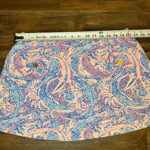 Lilly Pulitzer Pink and Blue A-Line Skirt - Picture 3 of 8